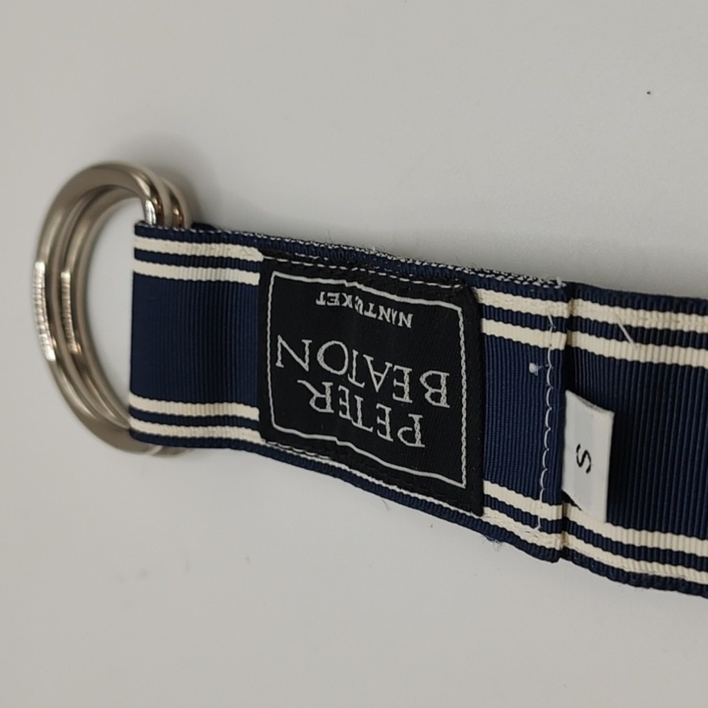 Peter Beaton Blue and White Striped Belt Beach Ribbon Vibe - Picture 7 of 11